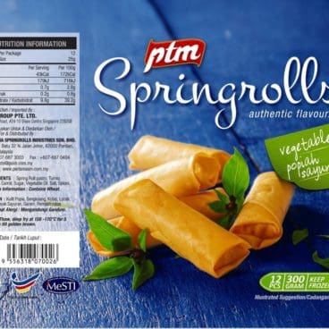 PTM Springrolls Vege 25g Retail Pertama